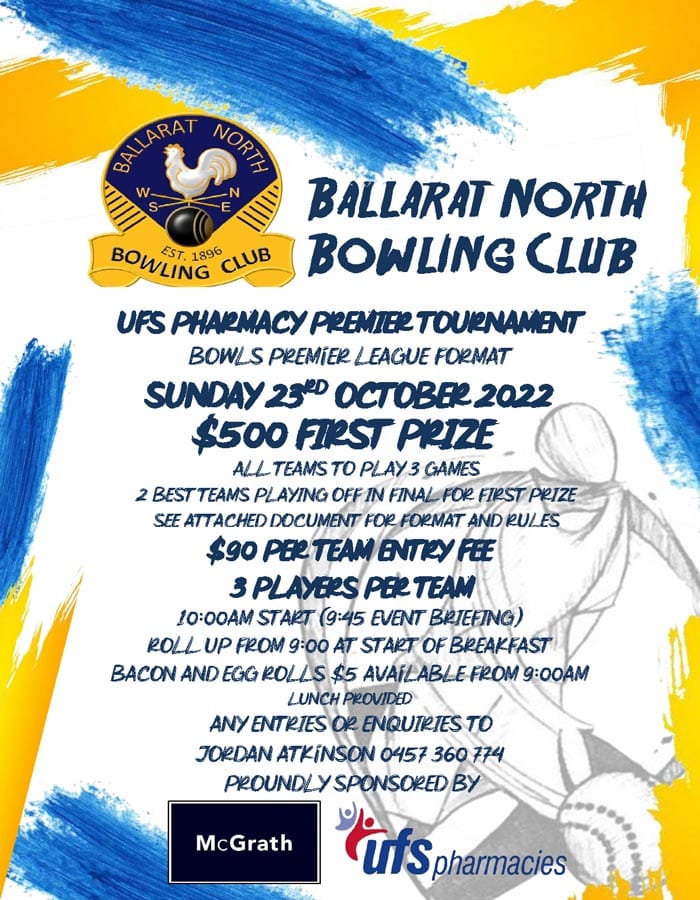 Ballarat North Bowling Club BPL Tournament