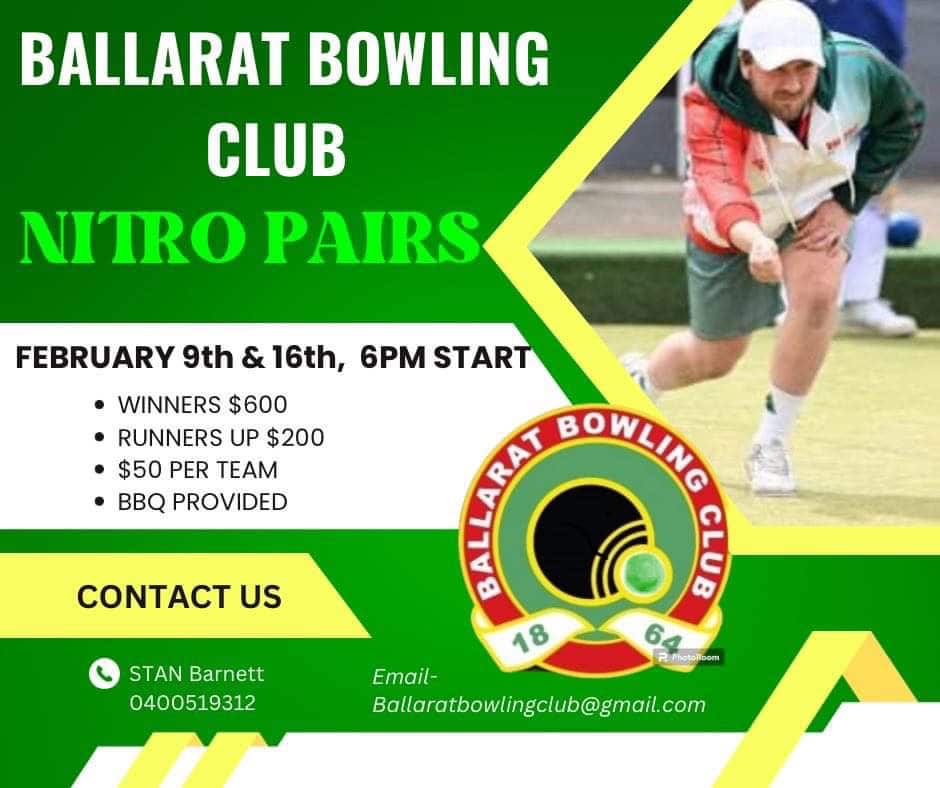 Tournaments at other clubs Victoria Bowling Club